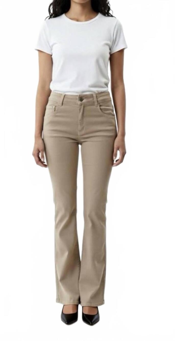 NEW BIANCO camila long pants in sand
